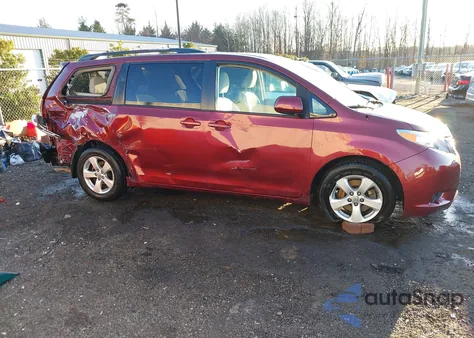 2011 Toyota Sienna Le V6 z USA, uszkodzony, nr VIN 5TDKK3DC8BS093780